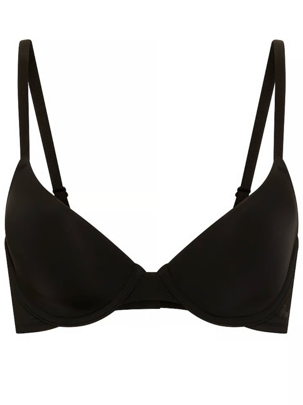 PINK Victoria's Secret Black Lightly Padded T-Shirt Bra